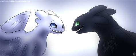 Toothless And Light Fury By Alexandratoons On Deviantart The Wind Waker