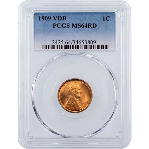 1909 Vdb Lincoln Cent Ngcpcgs Ms64rd Rare Collectibles Tv