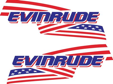 Evinrude Outboard Boat Motor Decal 8x18 And 8x15 Etsy