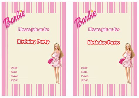 Barbie Birthday Invitations Birthday Printable 51750 The Best Porn Website