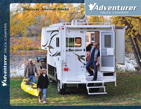 2011 Alp Adventurer Truck Campers Brochure Download Rv Brochures