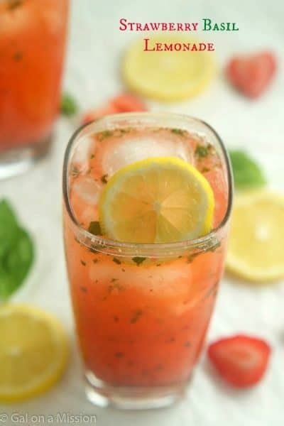 Strawberry Basil Lemonade Gal On A Mission