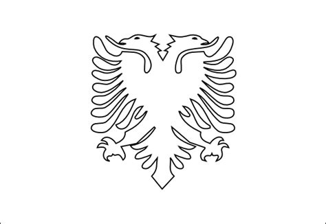Albanian Flag Coloring Page Images