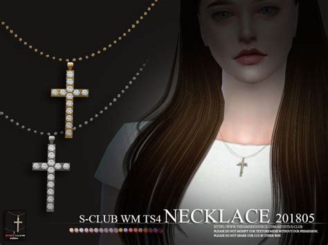 Cross Necklace Sims 4 Cc On The Sims Resources Accessories Sims
