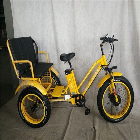 Fat Tire E Trike Electric Passenger Tricycle With Three Wheels China