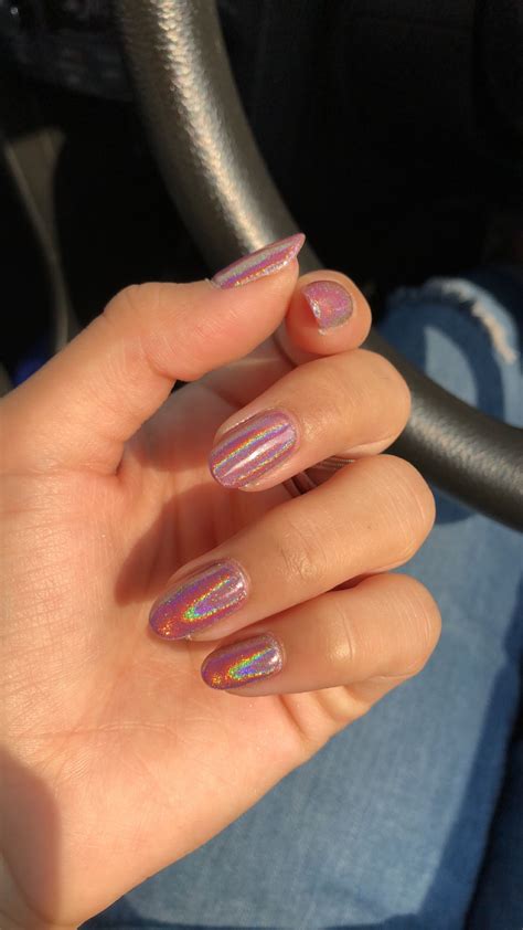 holographic gel nails aycrlic nails hair and nails nails 2020 nail manicure swag nails