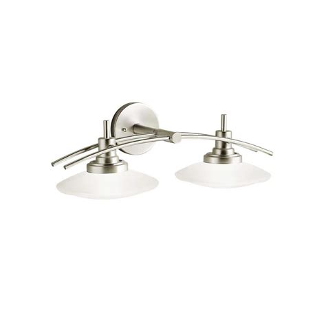 Kichler Structures 21 In 2 Light Brushed Nickel Halogen Contemporary