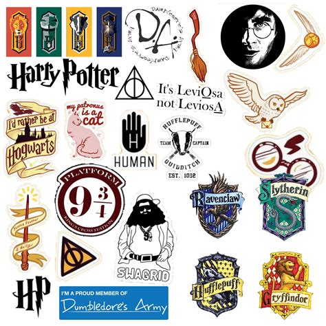 Printable Harry Potter Stickers Printable Word Searches
