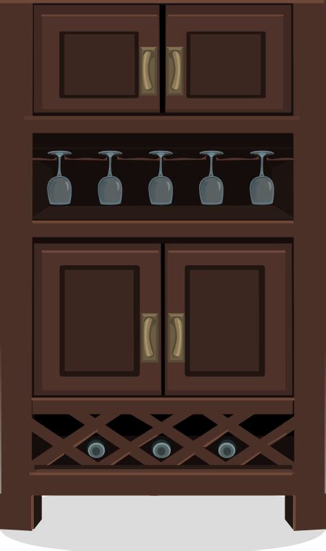 Wine Cabinet From Glitch Openclipart