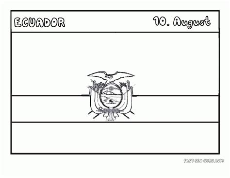 Ecuador Flag Coloring Page - Coloring Home