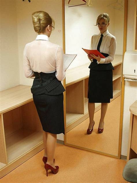 last check before work with images secretary outfits women wearing ties