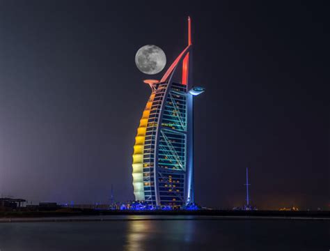 Cost Of Burj Al Arab Per Night Burj Dubai Supermoon Dark Images