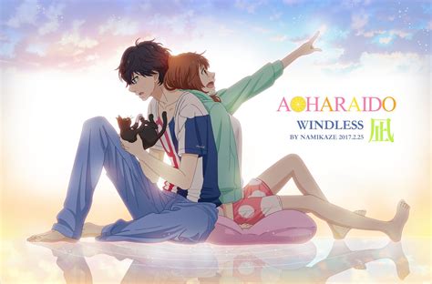 Anime Ao Haru Ride Futaba Yoshioka Kou Mabuchi 1080p Wallpaper