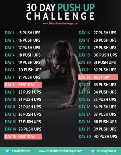 30 Tage Challenge Push Up Fitness Workout 2145554 Weddbook