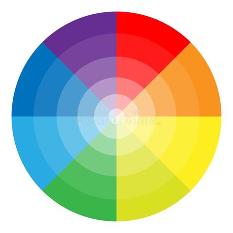 Round Color Palette Gradient Color Vector Illustration Stock Image