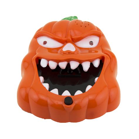 Halloween Led Flashing Sound Pumpkin Doorbell Talking Jack O Lantern