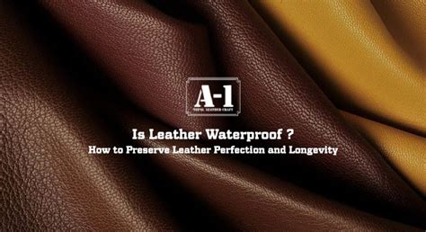 Ultimate Guide Leather Waterproofing And Preserving Elegance