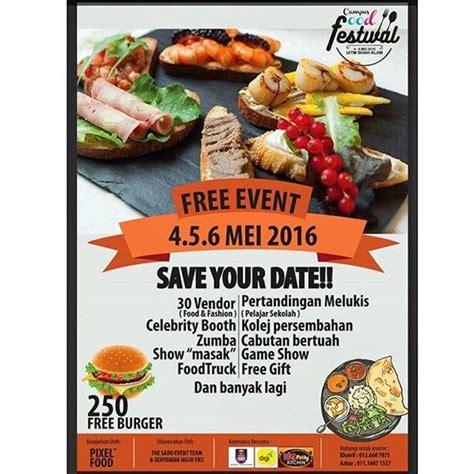 Jadual shah alam doa islam, subuh, tengah hari, petang, maghribi dan makan malam. Campus Food Festival 2016 | Food festival, Food