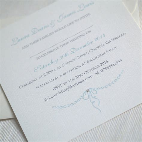 Personalised Elegant Wedding Invitations By Beautiful