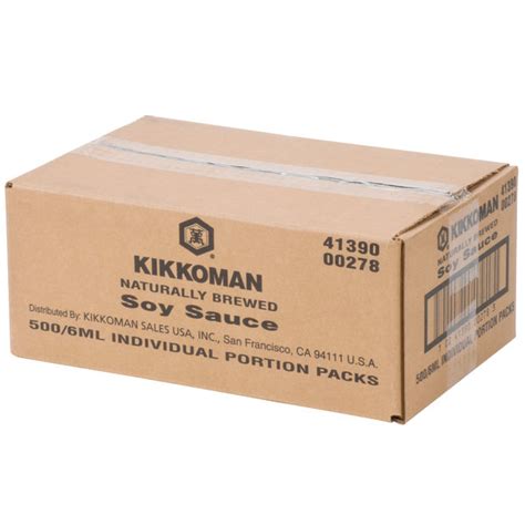 Kikkoman Soy Sauce 6 Ml Packet 500case