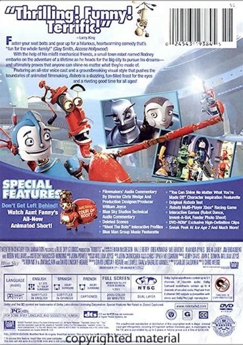 Robots Fullscreen Dvd 2005 Dvd Empire