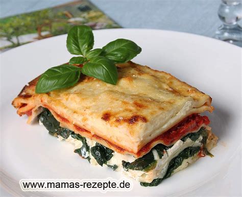 Spinat -Ricotta Lasagne Mamas Rezepte
