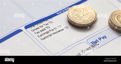 Pay Slip Hi Res Stock Photography And Images Alamy