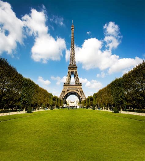 2019 Vinyl Backdrops For Photography Eiffel Tower Backdrop Outdoor View