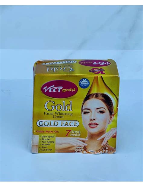 Veet Gold Gold Facial Whitening Cream Goji Berry Extracts Etsy