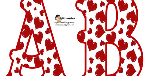 3dibuja tu comida favorita, no necesariamente tacos 12embroidered tarjetas para san valentín para regalarle a tu novio: Alfabeto relleno con corazones rojos. - Oh my Alfabetos!