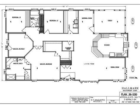 Home features a nice and open floor plan with tons of living space that includes a living room and a family room. Luxury New Mobile Home Floor Plans - New Home Plans Design