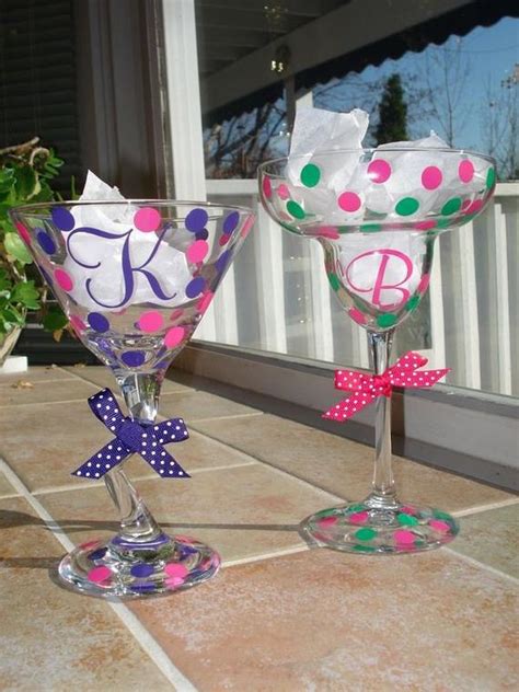 Magical, meaningful items you can't find anywhere else. Personalized Preppy Polka Dot Wine Glass Bridesmaid Wedding