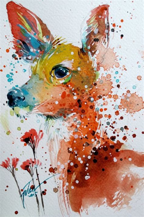 Find some of these listed here for a boost in your painting skills although there are many easy watercolor painting ideas for beginners, this one would be a cakewalk for you. Vibrant Watercolor Animal Paintings by Tilen Ti | Animal ...