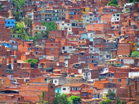 Medellin Colombia Architecture Stacked Houses Stilts