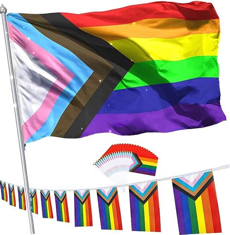 Amazon Progress Pride Rainbow Flag Decorations Including Pride
