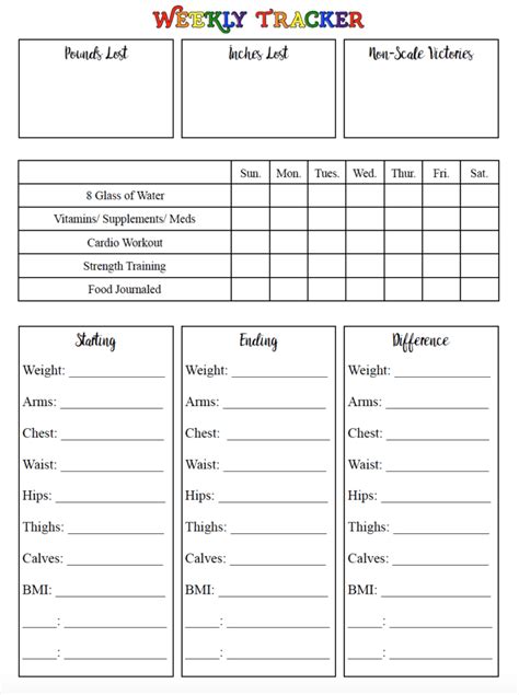 If you like this free printable weight loss tracker for 2021, please share to social media! Pin op journal