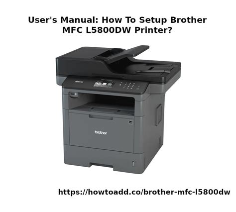 Users Manual How To Setup Brother Mfc L5800dw Printer In 2021