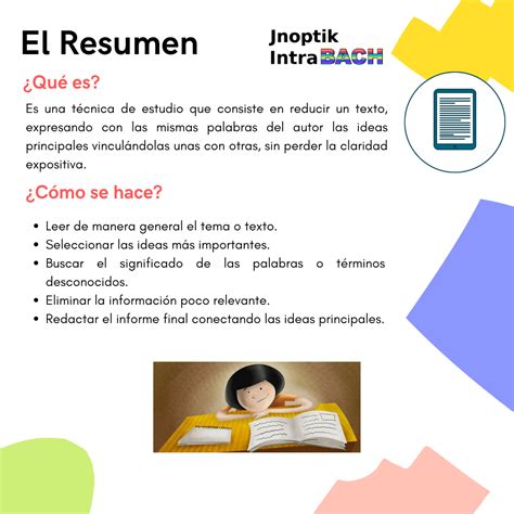 El Resumen Como Herramienta De Aprendizaje Jnoptik Intrabach