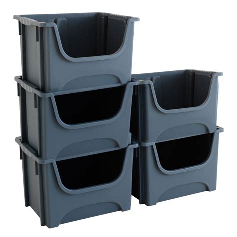 Large Picking Bins Heavy Duty 50 L Litre Parts Bin Storage Boxes Stack
