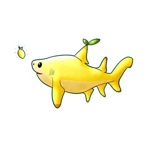 Cute Lemon Shark Pun Cute Animal Drawings Shark Puns Cute Shark