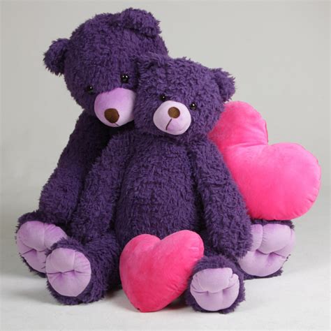 Shabs Woolly Tubs 32 Purple Plush Teddy Bear Giant Teddy Bears