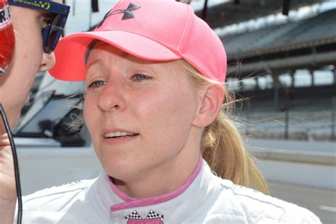 Pippa Mann During Practice On Tuesday At The Speedway Russ Lake Photo