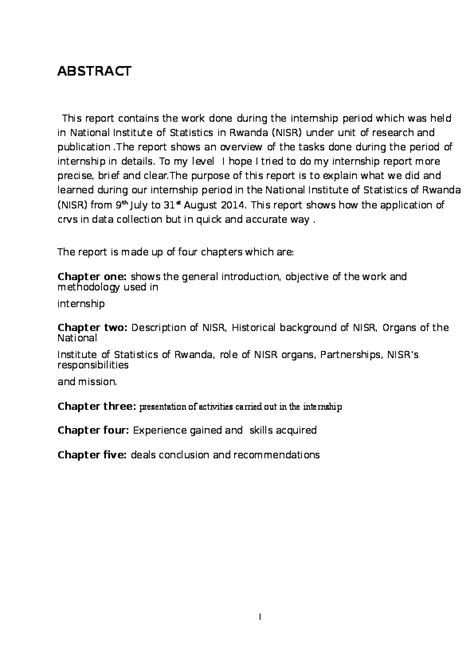 Standards were used to identify unknown amino acids in a mixture. INTERNSHIP REPORT CARRIED OUT IN NATIONAL INSTITUTE OF ...