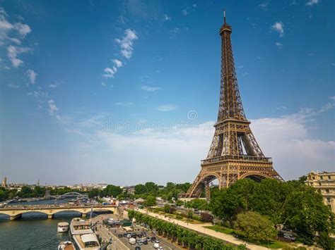 Aerial View Of The Eiffel Tower In Paris France Stock Image Image Of