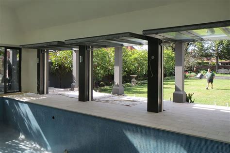 Pool Pavilion Tilt Doors And Walls Door Wall Glass Garage Door Pavilion
