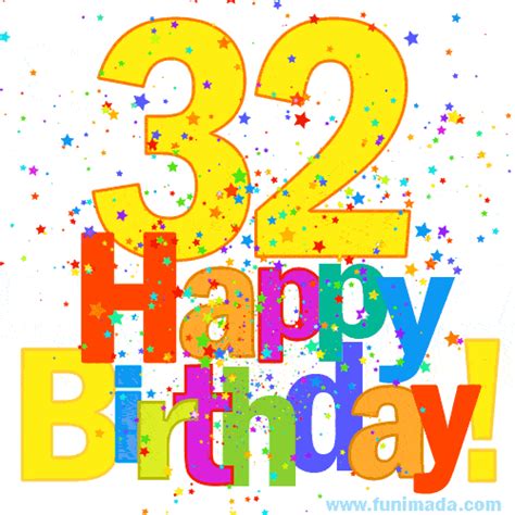 Happy 32nd Birthday Animated S
