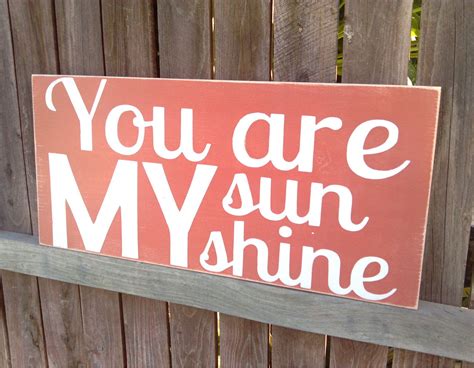 You Are My Sunshine Wooden Distressed Subway Art Sign Wall Hanging Via Etsy You Are
