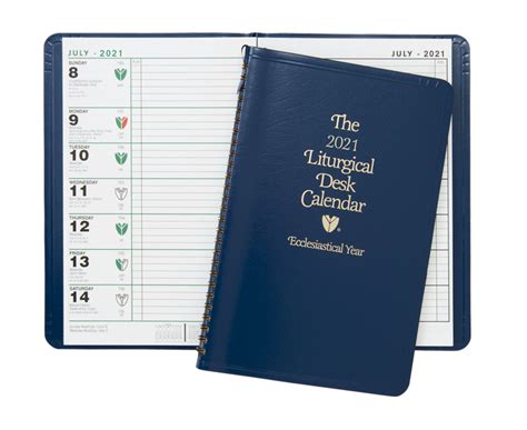 A liturgical calendar for the year 2021. Liturgical Desk Calendar 2021 - English, Spanish or ...
