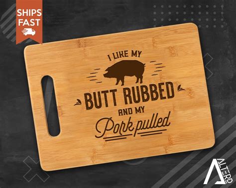 I Like My Butt Rubbed And My Pork Pulled Funny Bbq Apron For Etsy