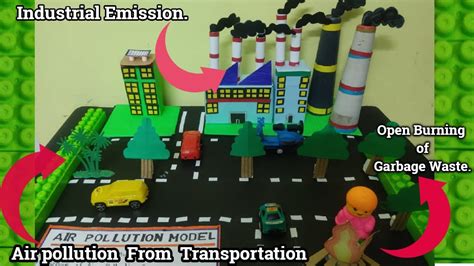 Air Pollution Activities For School Science Project Air Pollution Model For Science Exhibition